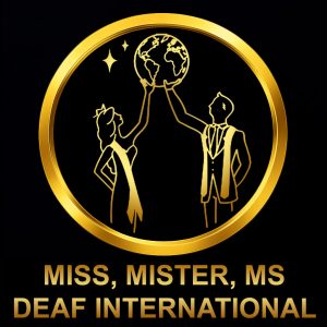 Logo of Miss, Mister, Ms Deaf International"
